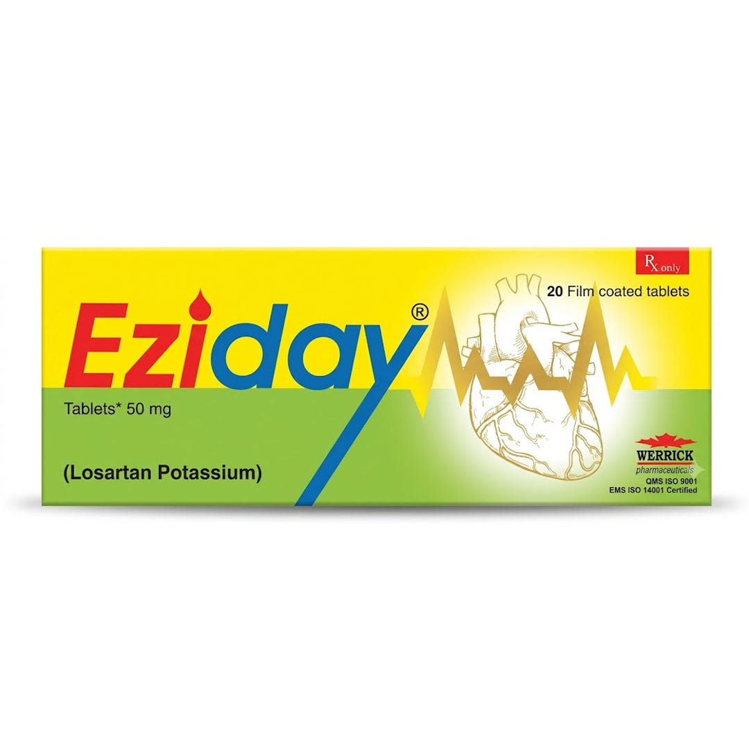 Eziday (Losartan) 50mg, 20 Ct - Werrick Pharma