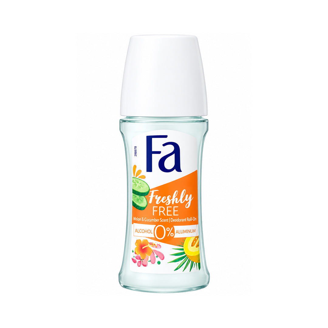 Fa Freshly Free Melon & Cucumber Roll On Deodorant, 50 ml