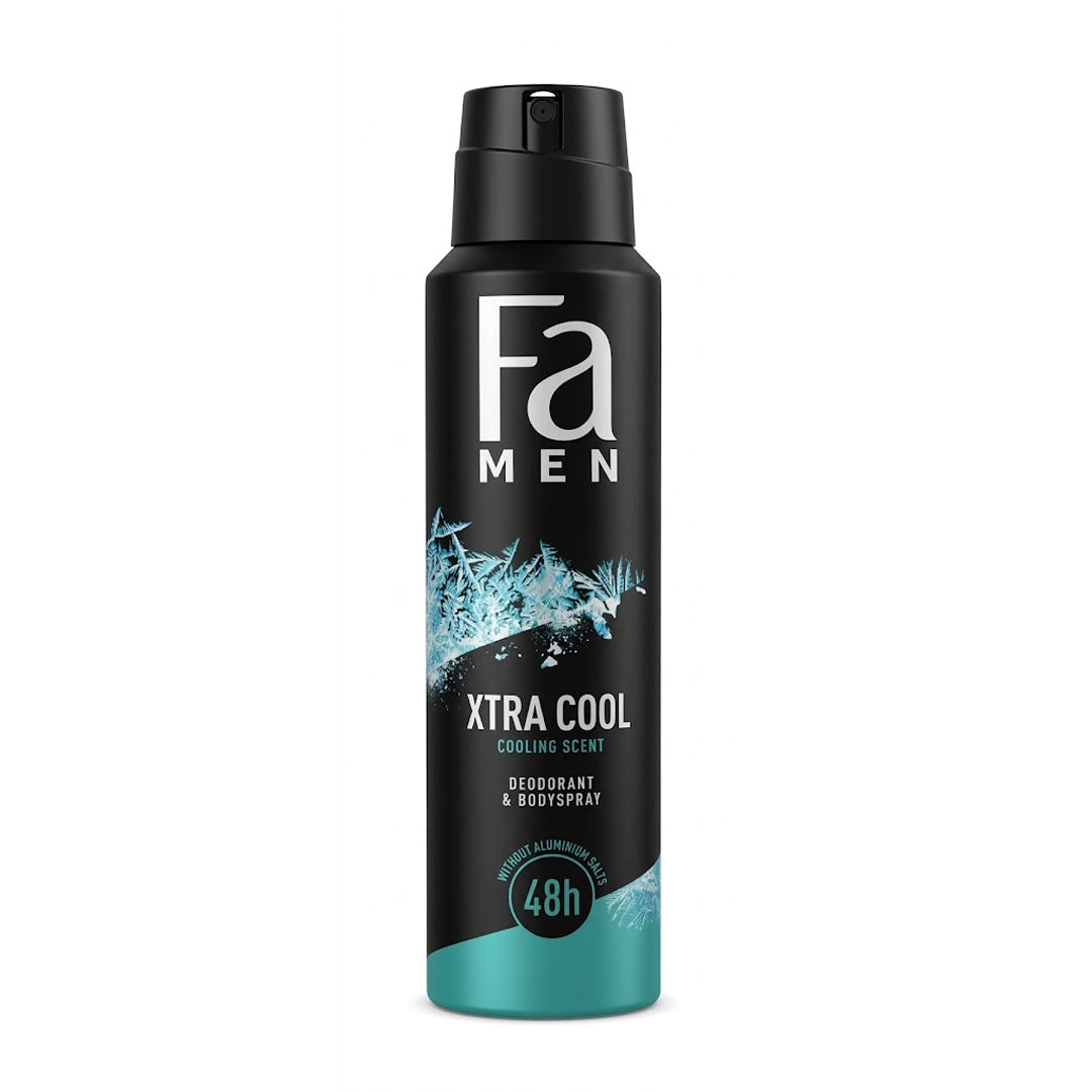 Fa Men Xtra Cool Cooling Scent Deodorant & Body Spray, 150 ml