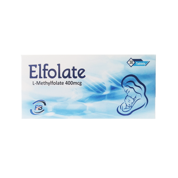Fablous Elfolate L-Methylfolate 400mcg, 30 Ct