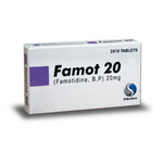 Famot 20 (Famotidine) 20 mg, 20 Ct - Shaigan Pharma