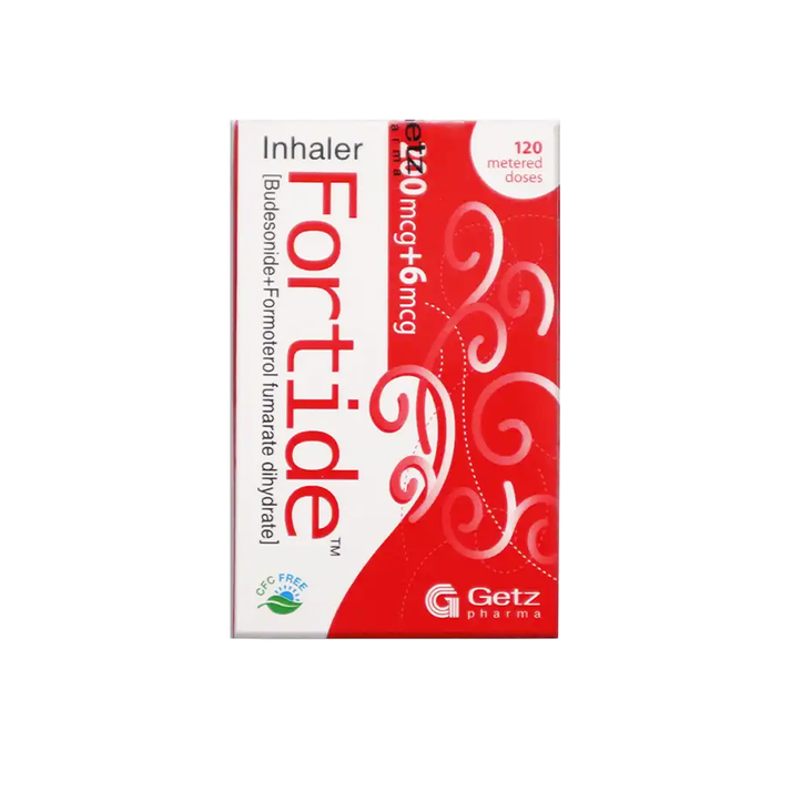 Fortide (Budesonide+Formoterol) Inhaler 200mcg+6mcg, 1 Ct by Getz ...