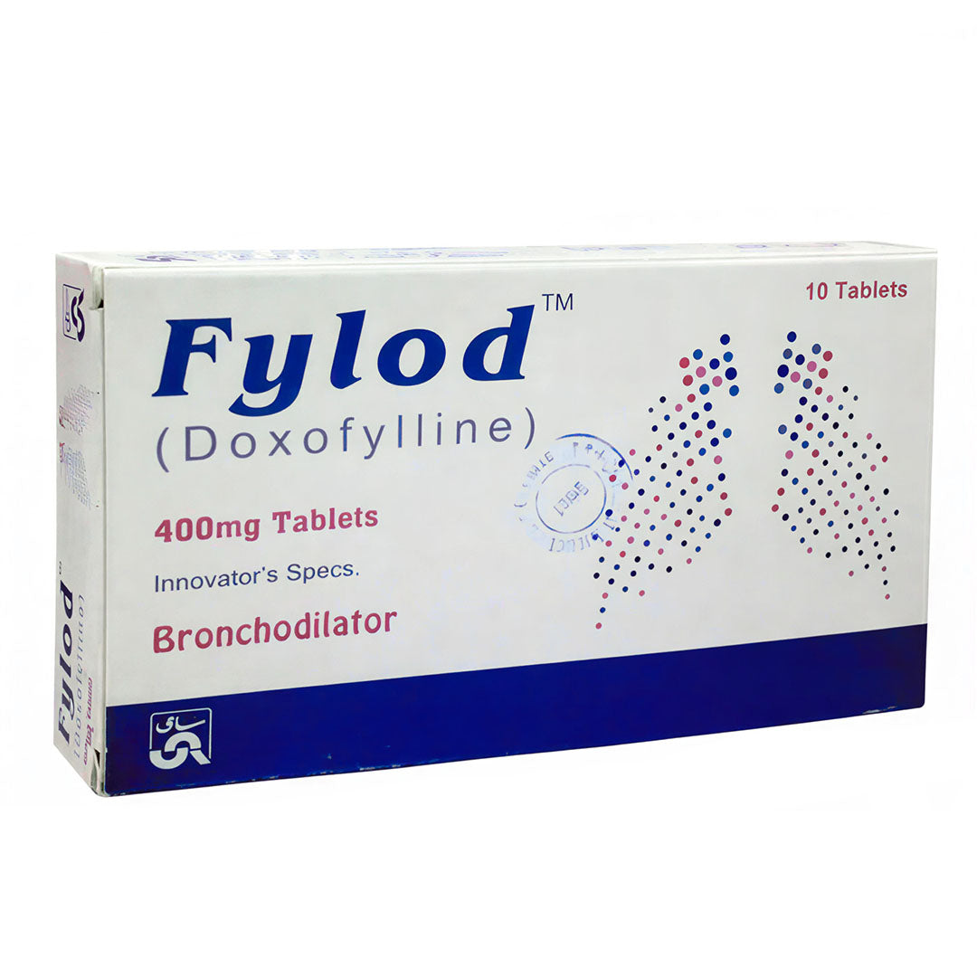 Fylod (Doxofylline) 400 mg, 10 Ct - Sami Pharma