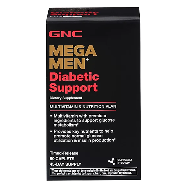 GNC Mega Men Diabetic Support, 90 Ct