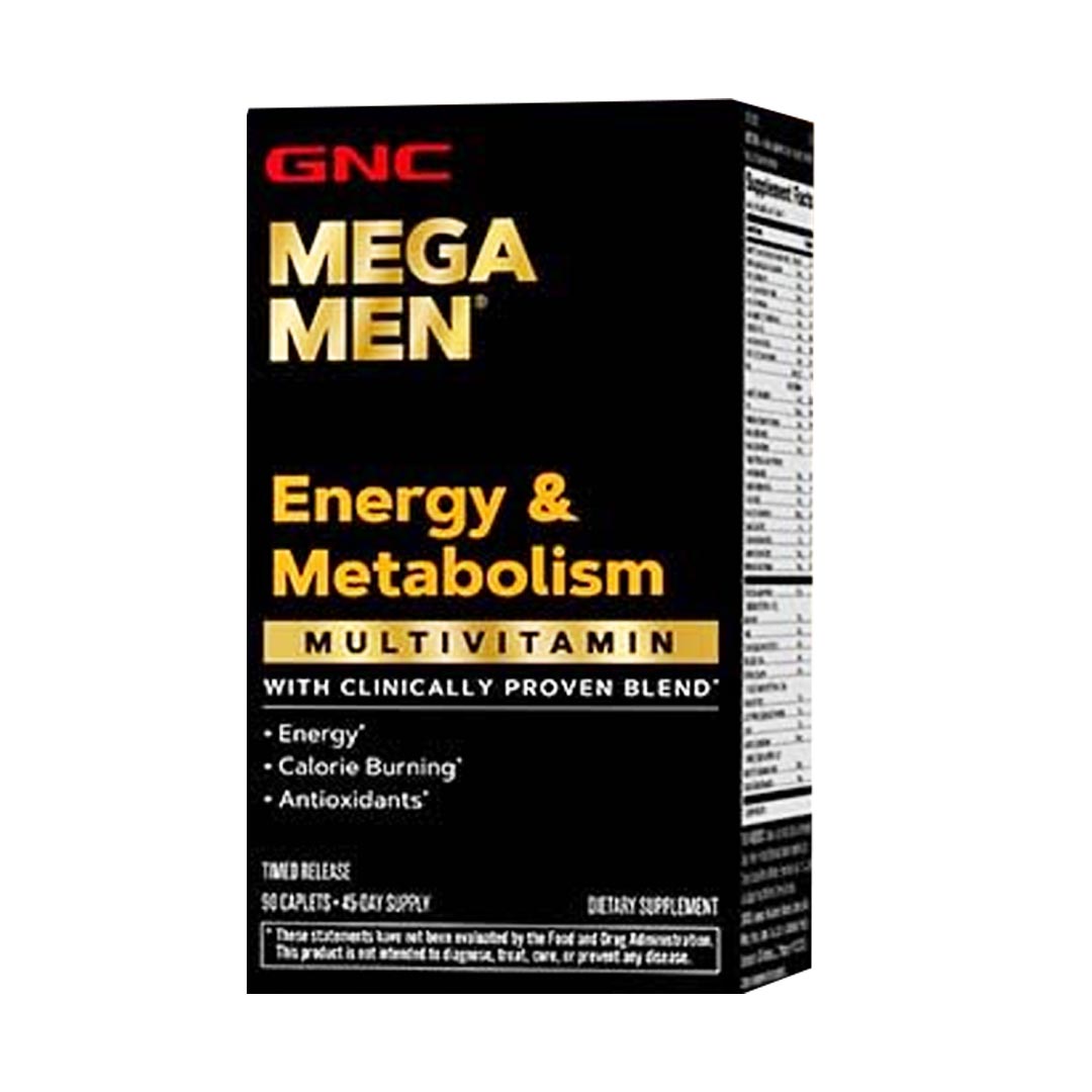 Buy GNC Mega Men Energy & Metabolism Multivitamin, 90 Ct online in