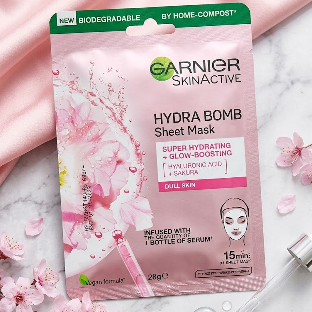 Garnier SkinActive Hydra Bomb Super Hydrating + Glow-Boosting Sheet Mask