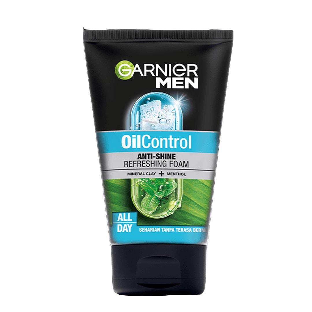 Garnier Men Oil Control Anti-Shine Refreshing Foam, 100ml