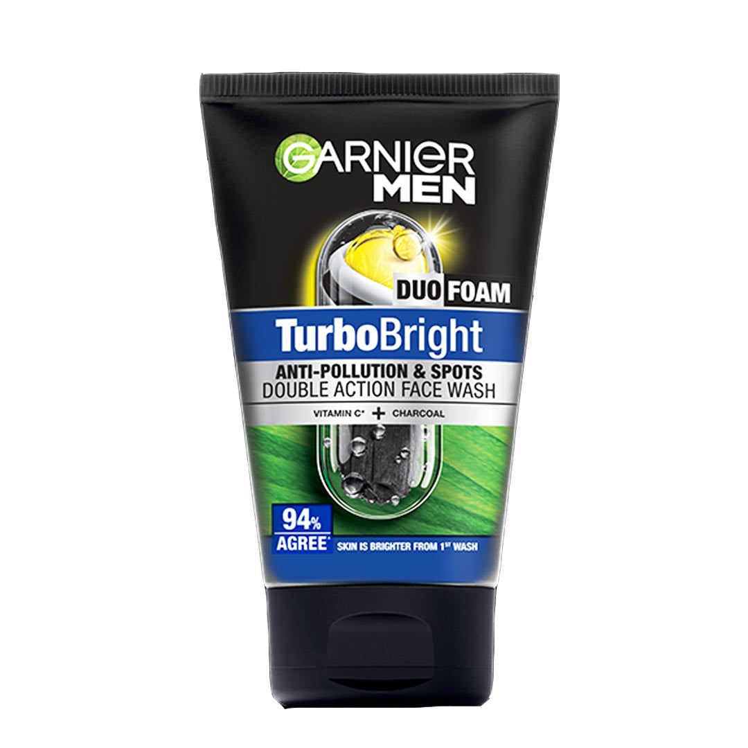 Garnier Men Turbo Bright Super Duo Foam, 100ml