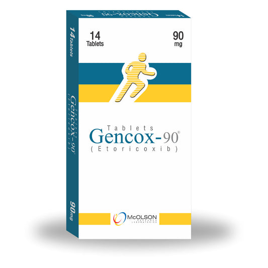 Gencox-90 (Etoricoxib) 90mg, 14 Ct - Mcolson