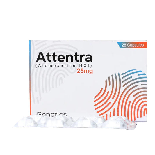 Genetics Attentra 25mg, 28 Ct