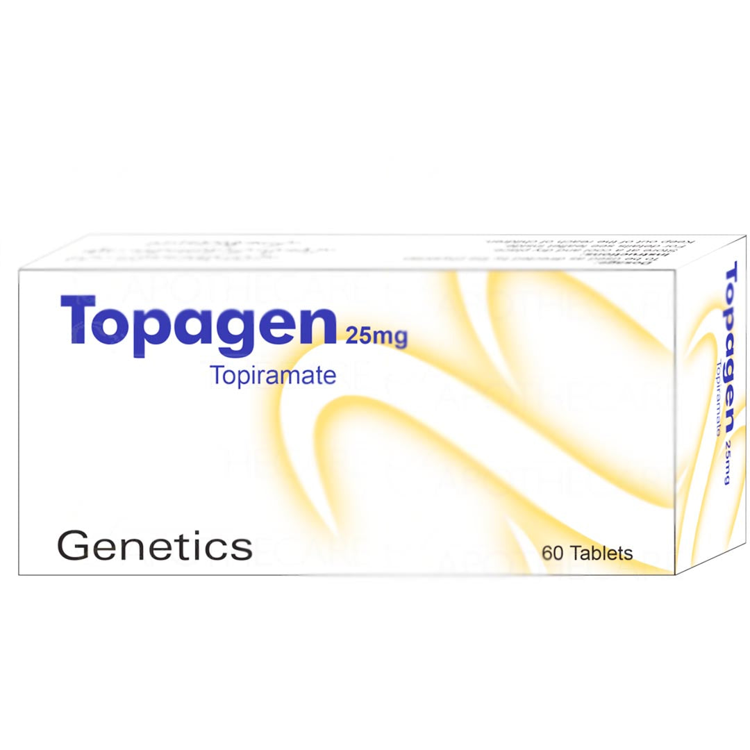 Genetics Topagen 25mg, 60 Ct