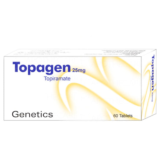 Genetics Topagen 25mg, 60 Ct