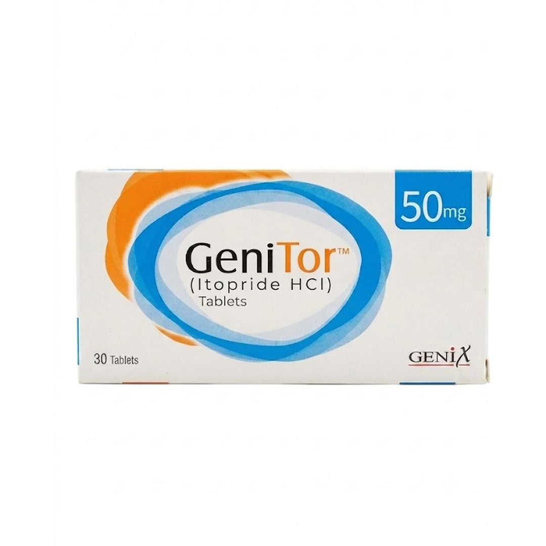 GeniTor (Itopride) 50mg, 30 Ct - Genix Pharma