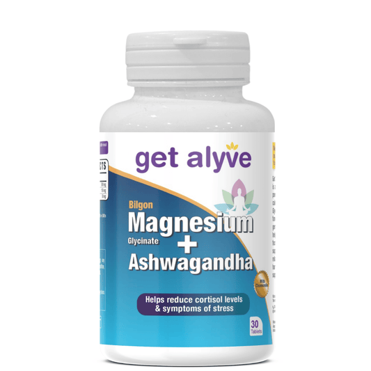 Get Alyve Magnesium Glycinate + Ashwagandha