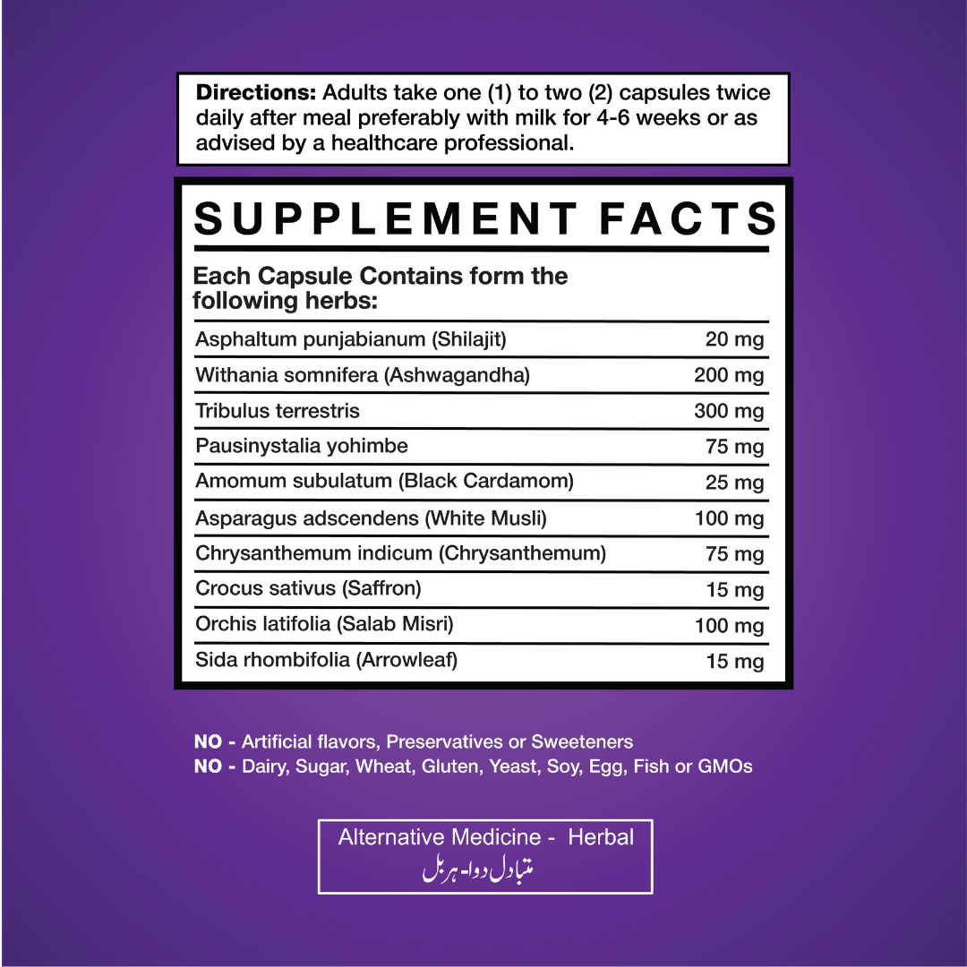 Get Alyve Maxamus for Men Supplement Facts