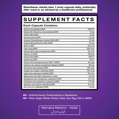 Get Alyve Men's Daily Multivitamin Supplement Facts