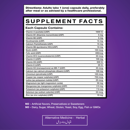 Get Alyve Women's Daily Multivitamin Supplement Facts