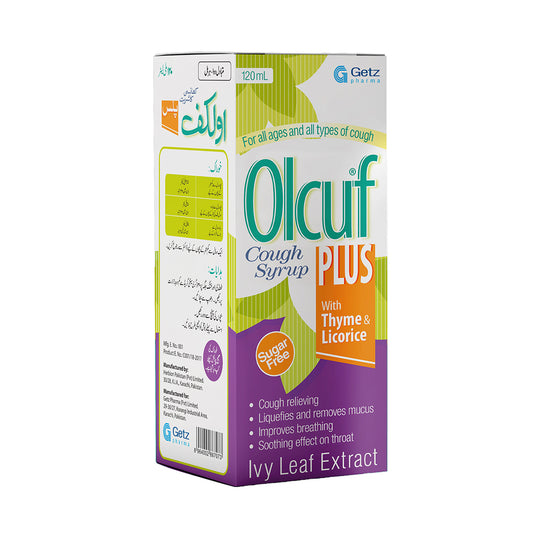 Getz Life Olcuf Plus (Sugar-Free) Cough Syrup, 120ml