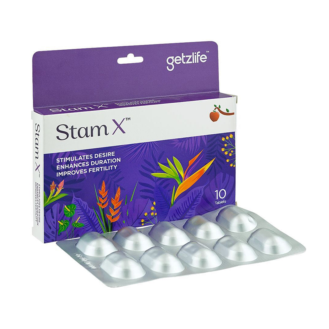 Getz Life Stam X for Desire, Duration & Fertility Support, 10 Ct