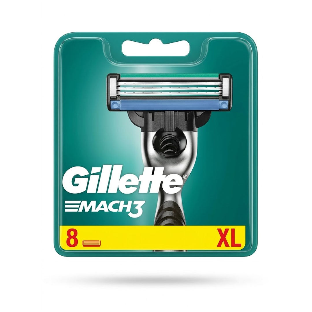 Gillette Mach3 Razor Blade Refills, XL 8 Ct