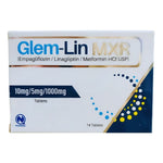 Glem-Lin MXR (Empagliflozin + Linagliptin + Metformin) 10 mg/ 5 mg/ 1000 mg, 14 Ct - Nabiqasim