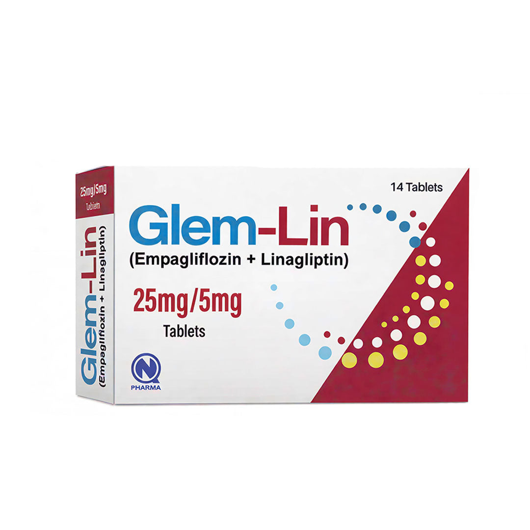 Glem-Lin (Empagliflozin + Linagliptin) 25 mg/ 5 mg, 14 Ct By Nabiqasim ...