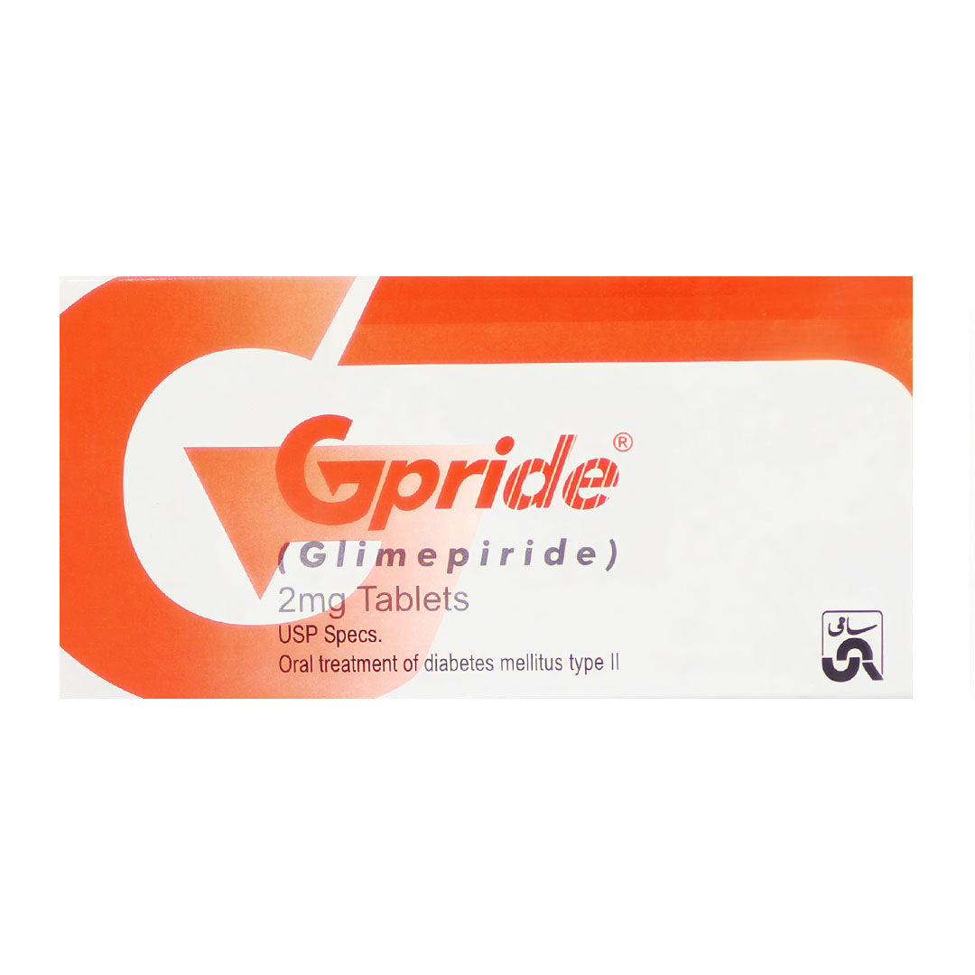 Gpride (Glimepiride) 2mg, 30 Ct - Sami Pharma
