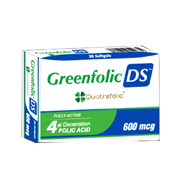 Greenfolic DS Quatrefolic 600 mcg, 30 Ct - Wilson's