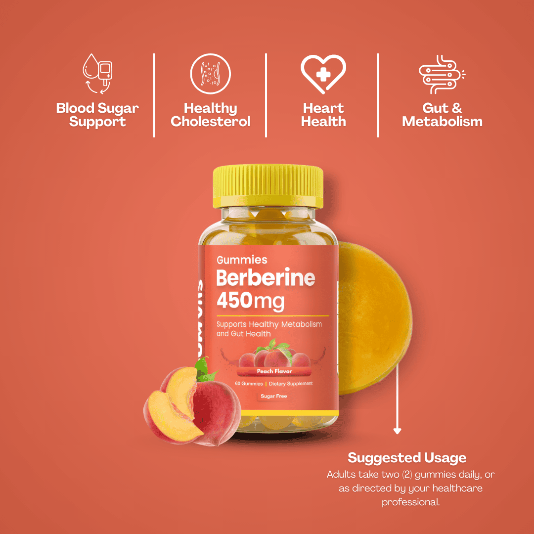 Gumvits Berberine 450mg Gummies Benefits