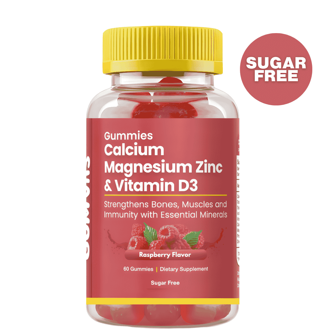 Gumvits Calcium Magnesium Zinc & Vitamin D3 Gummies