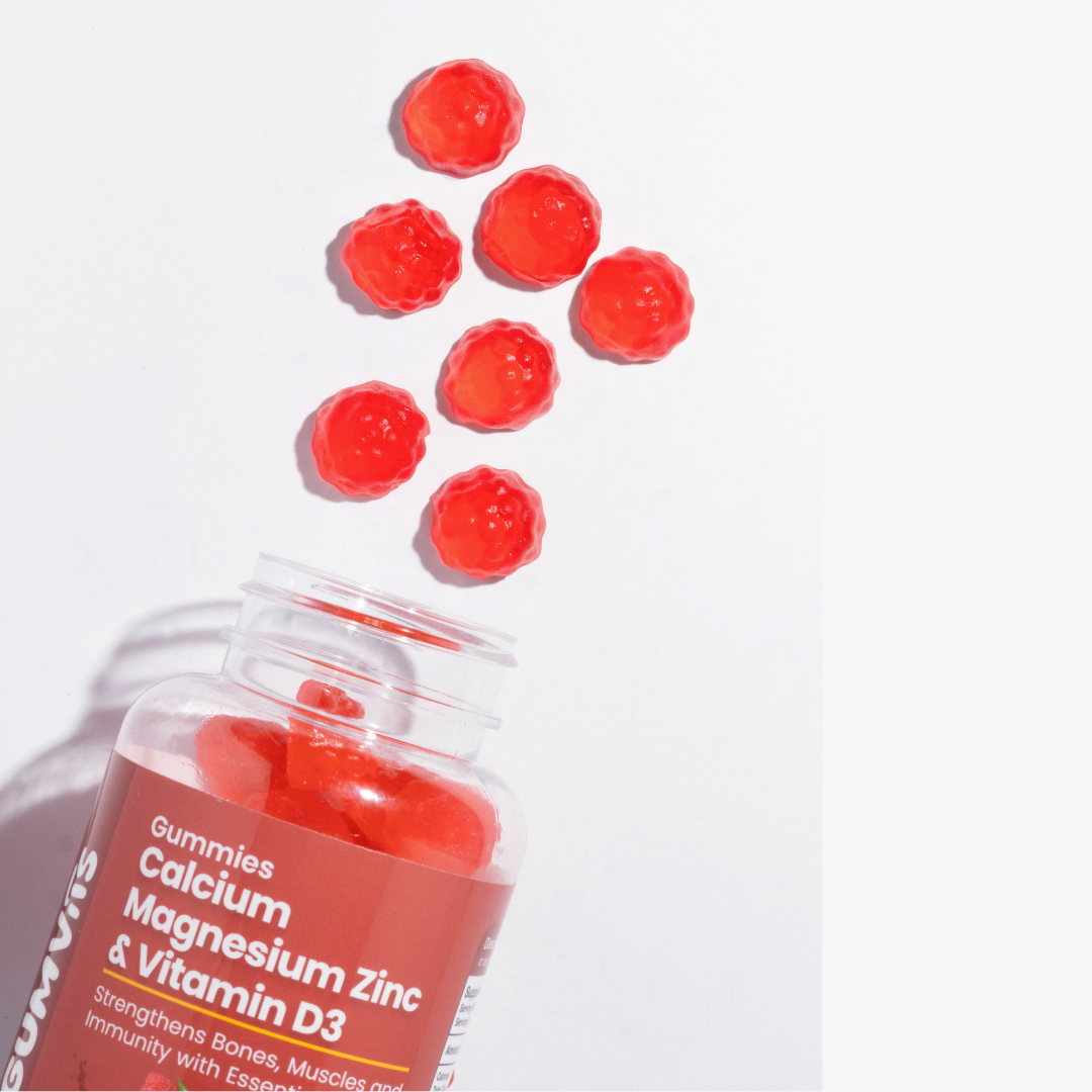 Gumvits Calcium Magnesium Zinc & Vitamin D3 Gummies Shot