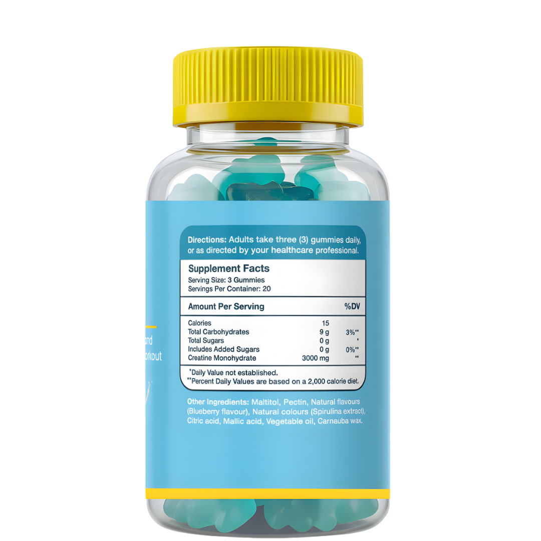 Gumvits Creatine 3000mg Supplement Facts