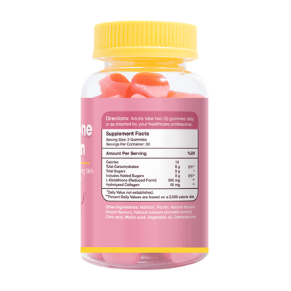 Gumvits Glutathione + Collagen Gummies Supplement Facts