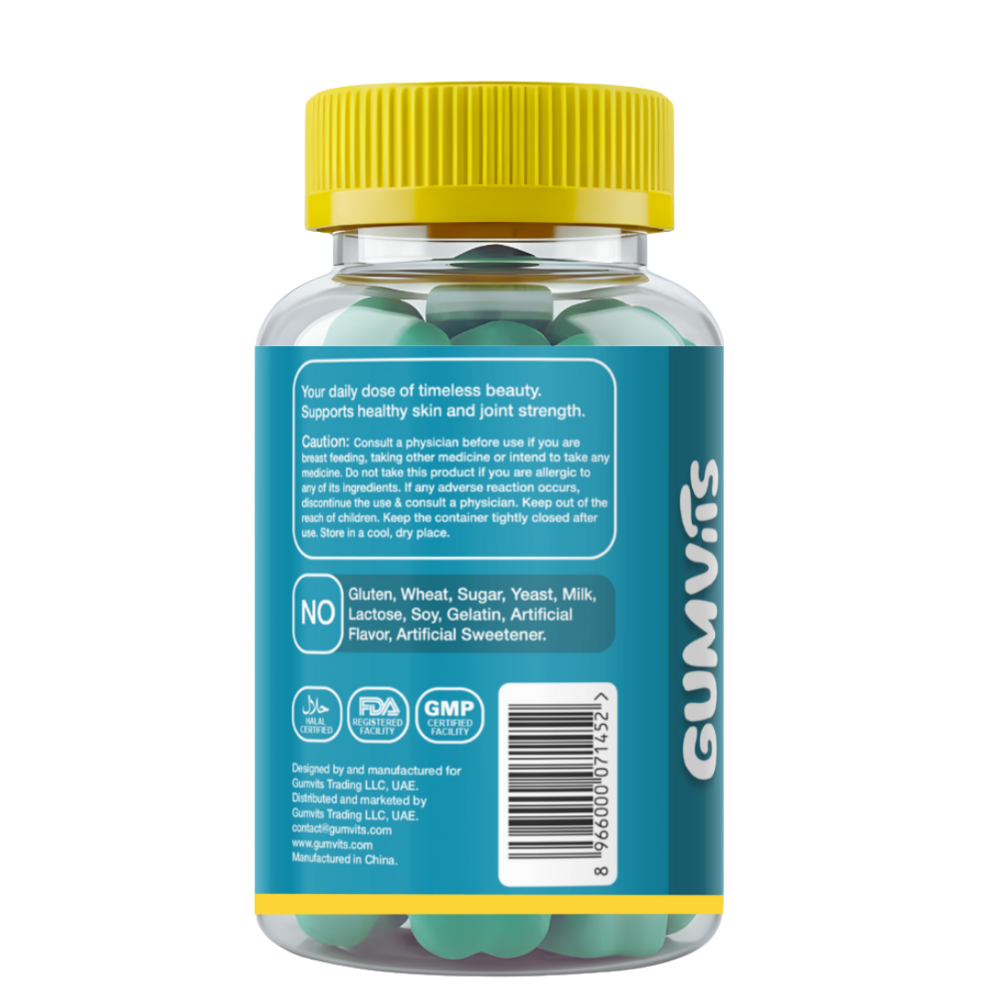 Gumvits Marine Collagen with Biotin & Vitamin C Gummies Details