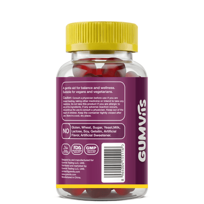 Gumvits Myo & D-Chiro Inositol Gummies Back Label