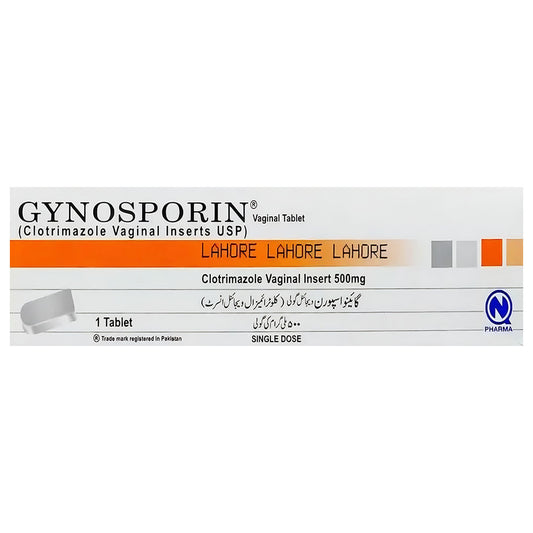 Gynosporin (Clotrimazole) Vaginal Insert 500 mg, 1 Ct - Nabiqasim