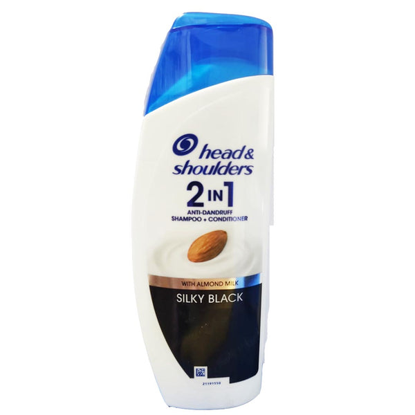 Head & Shoulders 2-in-1 Silky Black Anti-dandruff Shampoo + Conditioner, 190ml