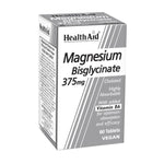 HealthAid Magnesium Bisglycinate (Magnesium Glycinate) 375mg, 60 Ct