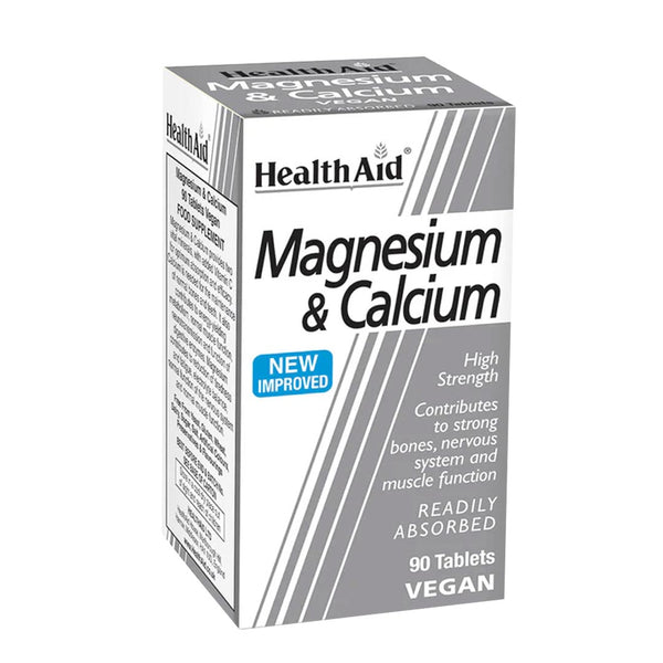 HealthAid Magnesium & Calcium, 90 Ct