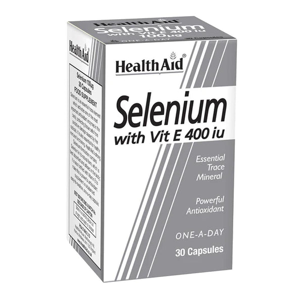 HealthAid Selenium with Vitamin E 400IU, 30 Ct