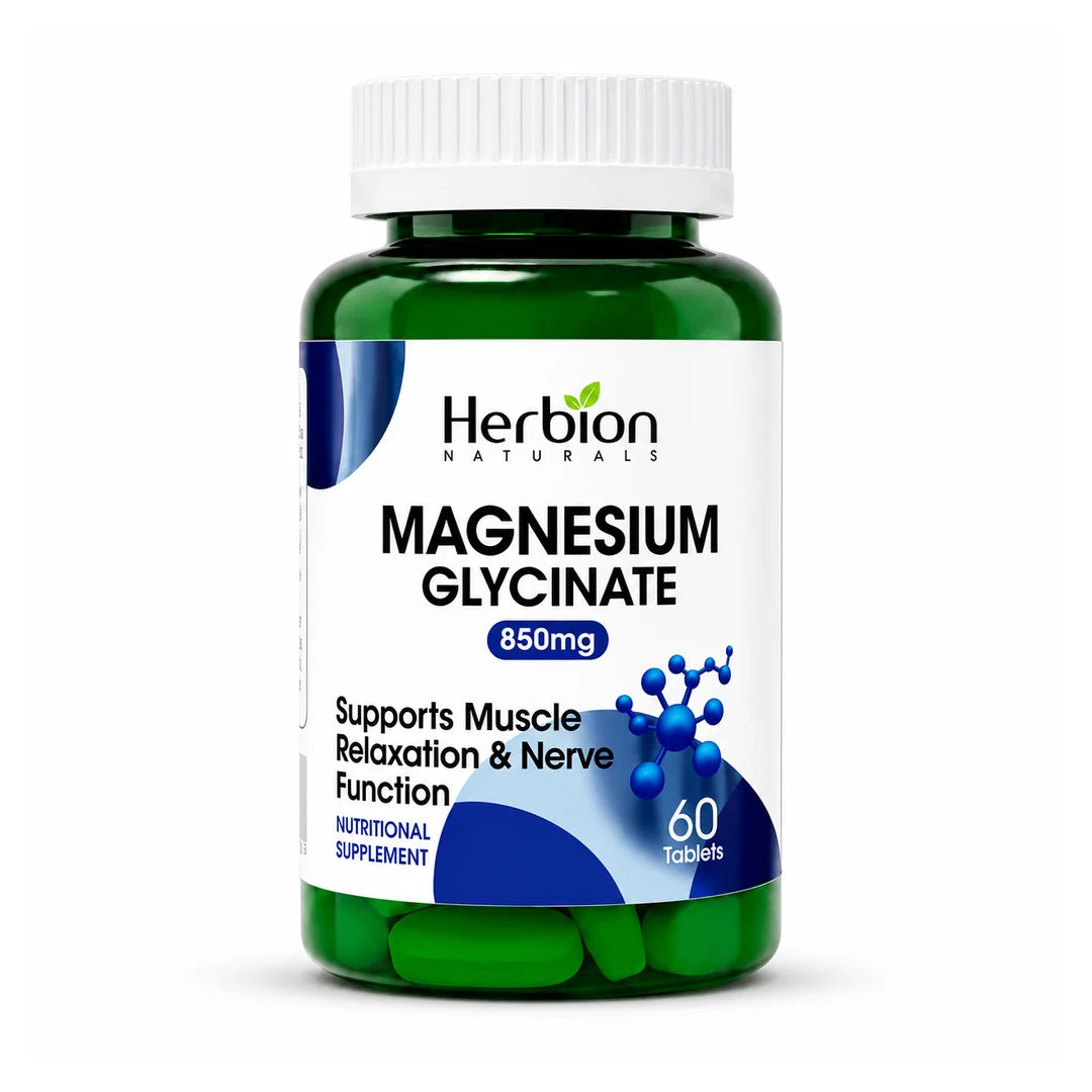 Herbion Magnesium Glycinate 850 mg, 60 Ct