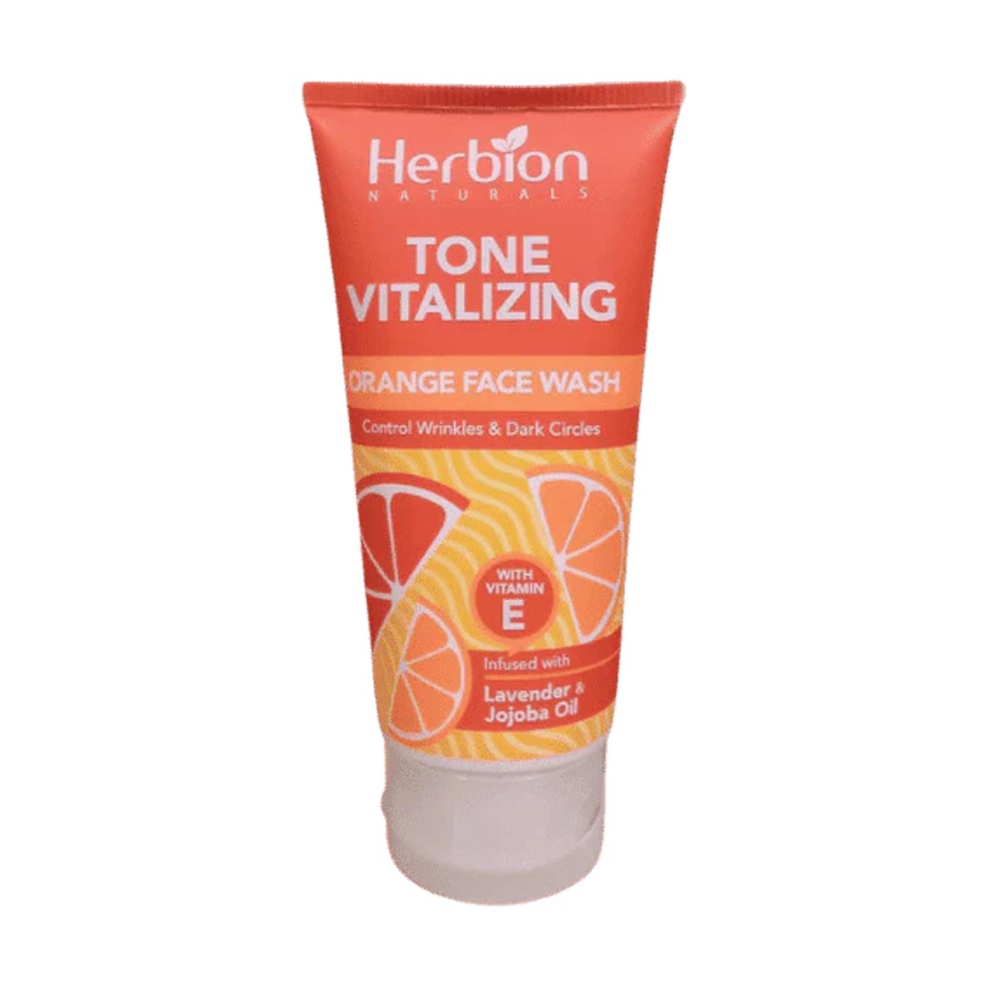 Herbion Exfoliating Face Wash With Orange Peel Extract, 100ml