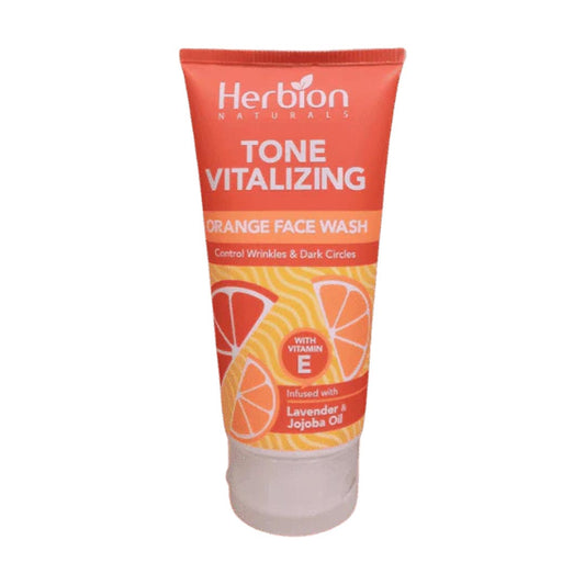 Herbion Exfoliating Face Wash With Orange Peel Extract, 100ml