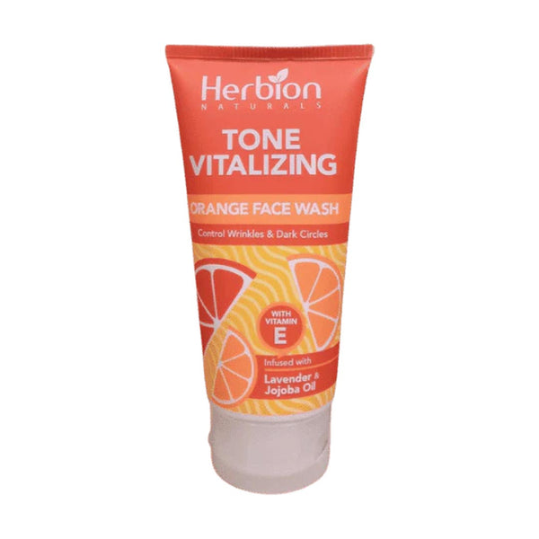 Herbion Exfoliating Face Wash With Orange Peel Extract, 100ml