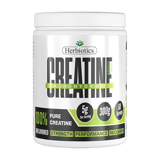 Herbiotics Creatine Monohydrate Powder (Unflavoured), 300g