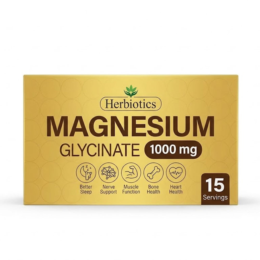 Herbiotics Magnesium Glycinate 1000mg Liquid Shots, 15 Ct