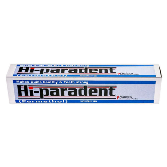 Hi-Paradent (Permenthol) Medicated Toothpaste, 100 g - Platinum Pharma