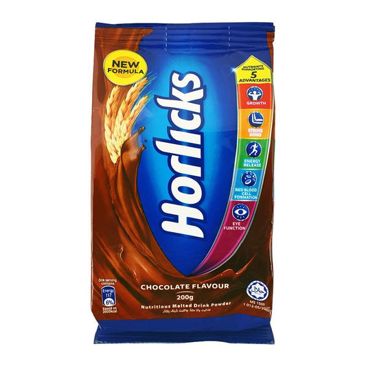 Horlicks Chocolate Flavour Pouch, 200g