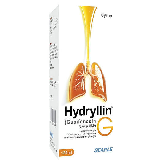 Hydryllin-G (Guaifenesin) Syrup, 120ml - Searle