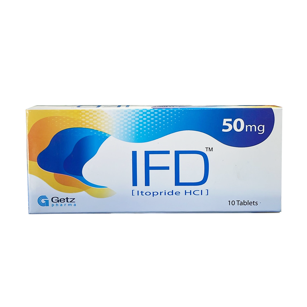 Buy Getz Pharma IFD (Itopride HCI) 50mg, 10 Ct Online in Pakistan My